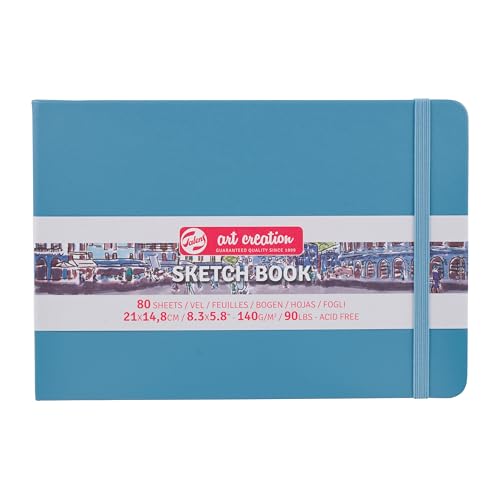 Talens Art Creation Sketchbook 80 Sheets, 21 cm x 14.8 cm, Lake Blue, A5, 9314215M
