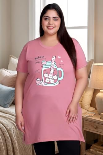 Image of In Love Women's Plus Size Printed Cotton Long-Line T-Shirt with Pocket