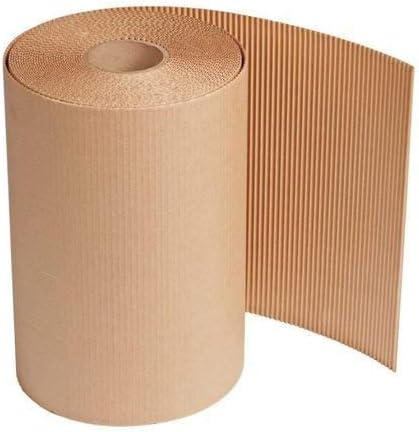 MARC Brown Corrugated Packing Roll, Cardboard Roll 15M X 25 Inch 160 GSM