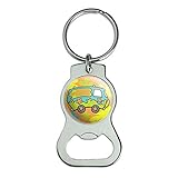 Scooby-Doo The Mystery Machine Keychain with Bottle Cap Opener