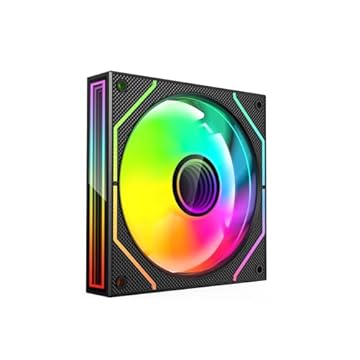Cooler Fan C3Tech Gaming F9-L310BKRGB 12CM Preto, Iluminação LED ARGB e Conector ARGB 6 pinos, com efeito de espelho infinito nas laterais e no centro, Pode instalar dois ou mais coolers sem espaço