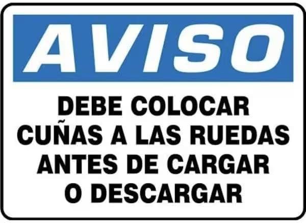 OSHA NOTICE Safety Sign WHEELS MUST, Mfr: SHMVHR842XP-A