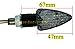 4 X Motorcycle Turn Signal 15 LED light for Yamaha Suzuki Dr DRZ DR350 350 650 400 DL DRZ400 Kawasaki Ninja EX500 Ex 500 250 ZX6R ZX9R Compatible for Honda CB CBR 600 rr f2 f4 f4i 600 400 929 954 1000