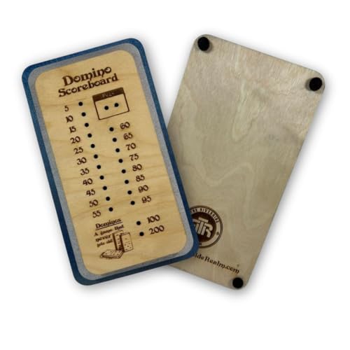 Domino Scorecard – Marcador de Madera para Dominó (2 Tableros)