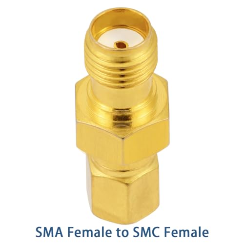 Kit adaptadores SMA a SMC 50 Ohm 4 piezas miniatura 5