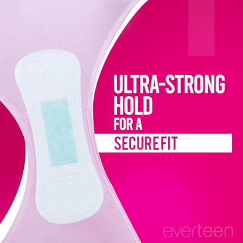 Image of everteen Panty Liners for Women, (60x2) Liners 185mm with Aloe Vera & Neem, Less than 1mm Ultra thin Cottony Soft Pantyliners, Prevents White Discharge & Rashes, Pack of 2