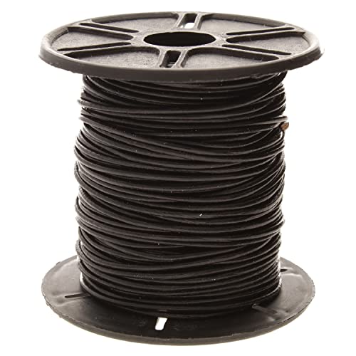 Cordon en cuir rond 1 mm noir Beadsmith de 25m pour la création de bijoux et maroquinerie