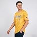 Baseball Jersey Shirt Men Baseball Player T-Shirt Game Day Fans Graphic Tees Quick-Dry Button up Short Sleeve Yellow