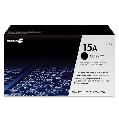 Toner noir 15A C7115A compatible HP LaserJet 1200 1000 3330 Simpletek