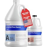 McKinnon Epoxy Resin Garage Floor & Concrete Coating Kit - 1 Gallon,100% Solids, Zero VOCs, Durable High Gloss, Commercial & Residential, Resina Epoxica Para Pisos (1 Gallon)