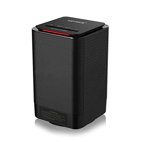 Keynice Mini Riscaldatore Spaziale Personale, Portatile Termoventilatore, Calorifero Rapido Elettrico da 5 Pollici Stufa per Casa / Ufficio - Nero