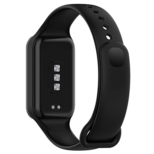 Correa compatible para Xiaomi Redmi Band 2 silicona negra miniatura 4