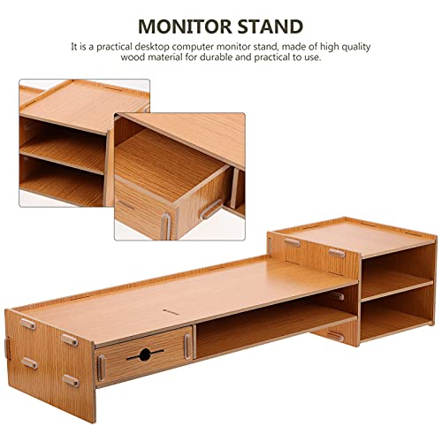 Monitor de Suporte Monitor De Riser Riser De Elevados de Suporte Computador Portátil Prateleira Com