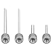 Whipped Cream Dispenser Injector Tips Nozzles - Stainless Steel - Set of 4