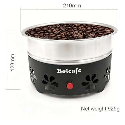 Image of Coffee Bean Cooler Electronic Bean Cooling Machine with 304 Stainless Steel Mesh Two Layers 1.3lb Big Capacity Household Roasting (1 Layer)
