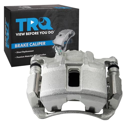 Image of TRQ Front Right Brake Caliper w /Bracket Passenger Side