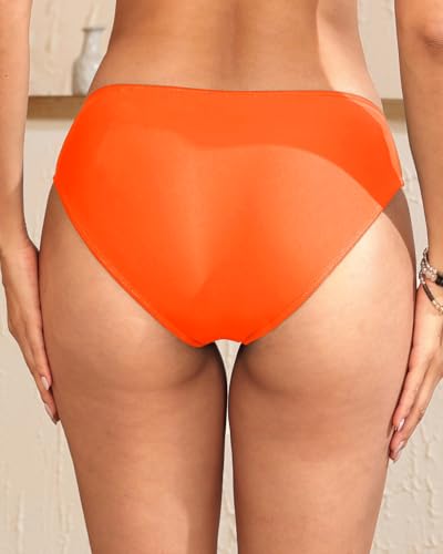 Image of Daci Women's Mid-Rise Full-Coverage Bikini Bottom | Mid-rise bikini bottom with full rear coverage in 82% nylon and 18% spandex for comfortable swimming and beachwear