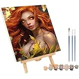 ペイントバイナンバー 女性 簡単 DIY 数字油絵 セクシー Paint by Numbers ペイントブラシとアクリル顔料付き 油絵 キャンバス 大人のためのクリエイティブな趣味 塗り絵 数字 大人用 ホームウォールデコレーション 誕生日プレゼント女性 80x110cm 6-3651