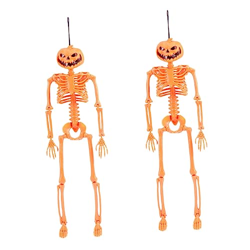 ABOOFAN 1 Juego Calavera Esqueleto Decoración De Halloween para Exteriores Decoraciones De Halloween Calabaza De Halloween Luces Exteriores De Halloween Charcutería Accesorios De 2 Piezas