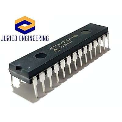 MCP23017-E/SP MCP23017 16-Bit I/O Expander with Serial Interface 1.7 MHz I2C Breadboard-Friendly IC DIP-28 (1 Piece)