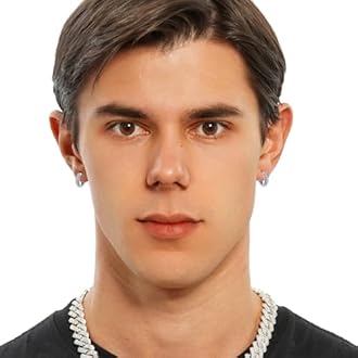 TOPGRILLZ Iced Out Hoop Earrings Cubic Zirconia Huggie Cartilage Cuff Diamond Hypoallergenic 14K Gold Plated Luxury Fashion Round Circle Earrings Jewelry Gift for Men Women, Copper, Cubic Zirconia