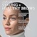 Fitglow Beauty Plant Protein Brow Gel | Natural Vegan Eyebrow Enhancer Serum | Thickening Volumizing Brow Filler | Nutrient-Rich Hair Conditioning | Strengthens, Lift, Shape & Fill | 4g - Medium Brown