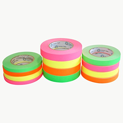 Pro Tapes 15413 Artist Tape 1", Fluorescent Yellow #TOP7
