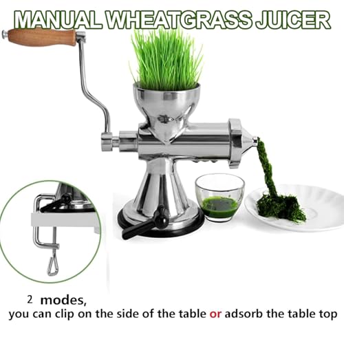 Prensa manual de hierba de trigo ideal para tus jugos saludables de col rizada y apio 3