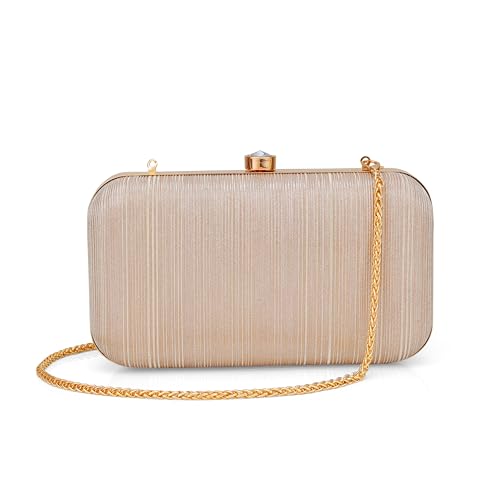 Image of BAG IN Women Evening Hand Clutch | Ladies Party Wedding Purse with Chain Strap