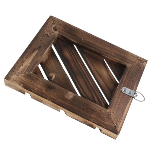 BESTonZON Wandpflanzer Aus Holz Für Innenbereich Kleiner Holzpflanzer Für Wand Wandbehangdekor Mit Kletterpflanzen Und Orchideen Rustikale Heimdekoration