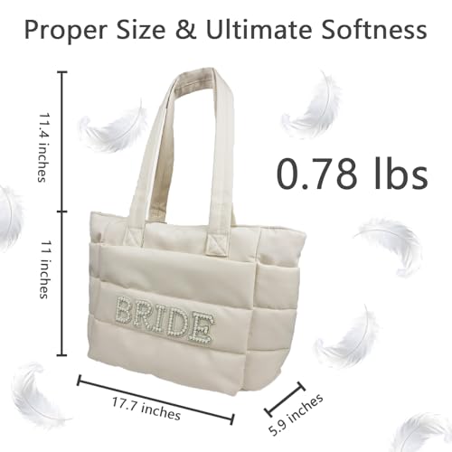 Bolso Tote Puffy para Novia miniatura 4