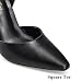 Imagen de Zhabtuc Zapatos de Salón Mujer Sexy Stiletto Tacón 10 cm Punta Cuadrada Puntiaguda Correas Correa de Tobillo Ajustable Cómodos