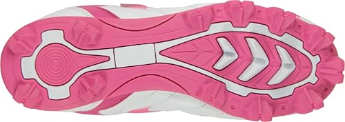 Camvavsr Unisex-Child Baseball Cleats Kids Softball Shoes For Boys Girls Rubber Molded Little Children Big Youth Sneakers Easy To Wear Sports Footwear Rose Size 1 thumb #3