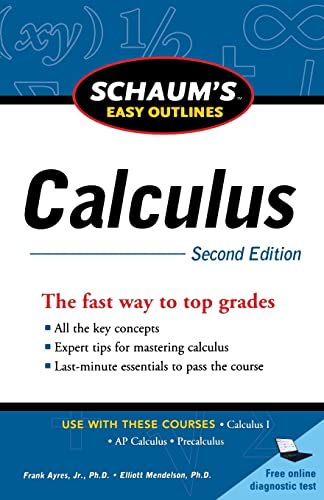 Schaum's Easy Outline of Calculus, Second Edition