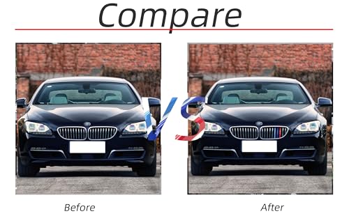 Image of Grille color stripes Compatible with bmw accessories 2012-2015 F12 F13 6 Series 640i 650i 2-Door Coupe 10-Beam