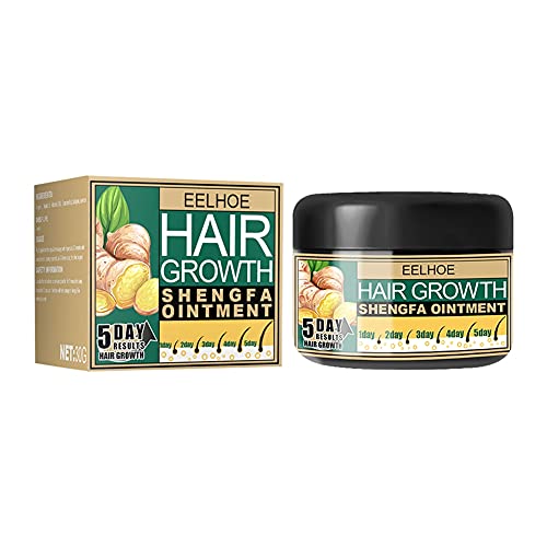 Hotiary Ginger Hair Growth Ointment Hair Regrowth Treatment Cream Moisturizing Scalp Massage Hair Follicle Hair Care Serum Essence Conditioner 1oz