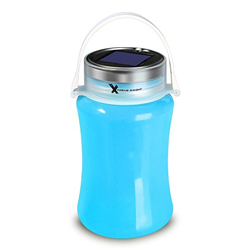 Xtreme Bright Solar Lantern and Collapsible Storage Bottle with USB Cable; Solar & USB Rechargeable
