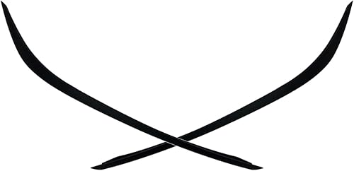 SYPPCH 2Pcs Car Matte Black Front Bumper Spoiler Lip Splitter Trim Compatible with Mercede-s Benz C117 CLA 180 200 250 CLA45 AMG 2013 2014 2015