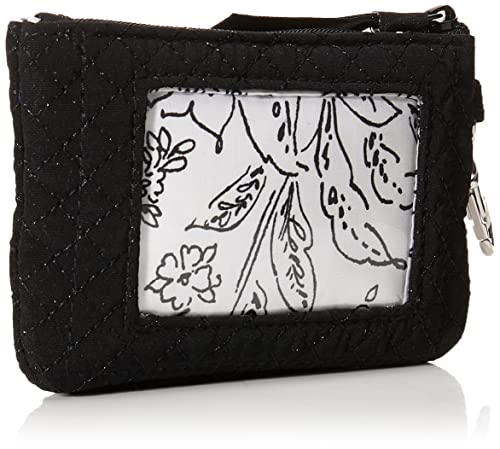 Vera Bradley Women's Microfiber Zip Id Case And Lanyard Combo, Black, One Size #TOP1