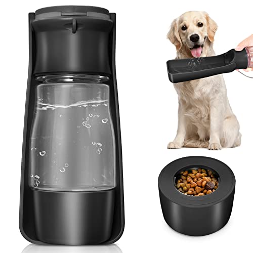 Comtens Dog Water Bottle - Leak Proof Portable Puppy Water Dispenser With Drinking Food Container For Pet Outdoor Walking, Traveling, Hiking #TOP30