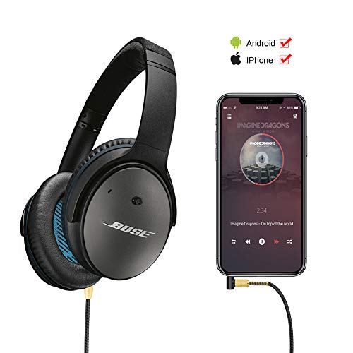 QC25 kabel, upgrade hoofdtelefoon, vervangkabel met microfoon en volumeregelaar voor Bose Quietcomfort QC25/QC35 II… - Afbeelding 7