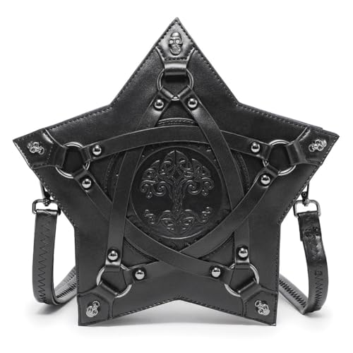 KOTORA Crossbody Bag Small Shoulder Purse Handbag Phone Bag Skull Gothic Festival Halloween Accessory Holiday Party Gift