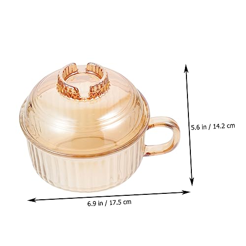 Bol à soupe en verre avec couvercle résistant micro-ondes - 4