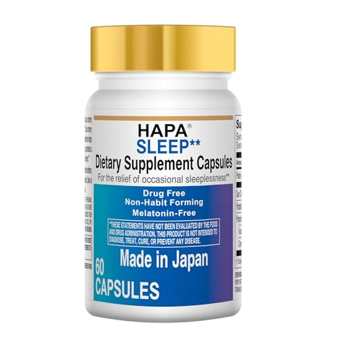 HAPA Japan Melatonin Free Sleep Aid Supplement