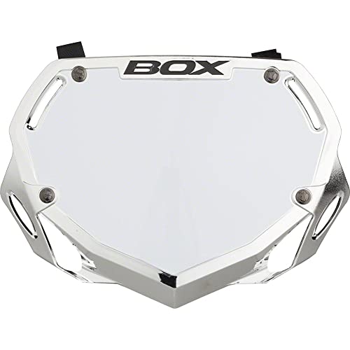 BOX Components Phase 1 Number Plate Small Silver Chrome