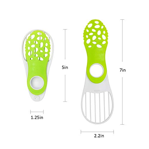 5-in-1 Folding Avocado Slicer 3-Pack, Avocado Cutter Fruit Cutter & Vegetable Peeler Kitchen Tools, Kiwi Fruit Slicer