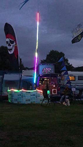 online-leds 12V - 5M Flag Pole Digital Magic Dream Chasing Led Strip Light Button Controlled 75 Patterns User Selectable Caravan Flagpole Lights - Image 7