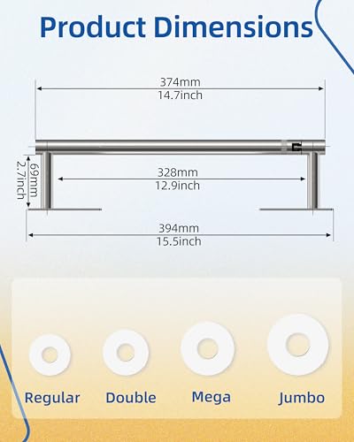 Image of RUACQ Paper Towel Holder Under Cabinet, Wall Mounted or Adhesive Stainless Steel Paper Towel Holder,Square Base Paper Towel Rack for Kitchen, RV, Bathroom (Sliver)