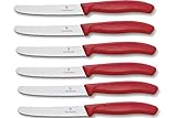 Länge (cm): 11,00 cm Victorinox Brötchen- Tomatenmesser 6er-Set Brötchenmesser Rot