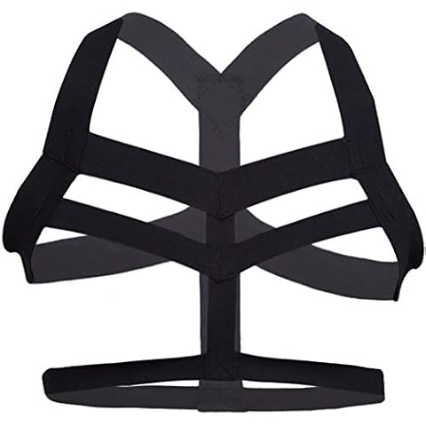 ZUYPSK Men's Chest Harness Body Stretch Harness Nylon Harness Lingerie Clubwear Men's Erotic Underwear, black, L Cover
